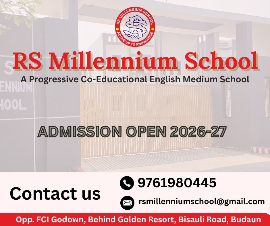 Admissions Open at RS Millennium School - CBSE Affiliated